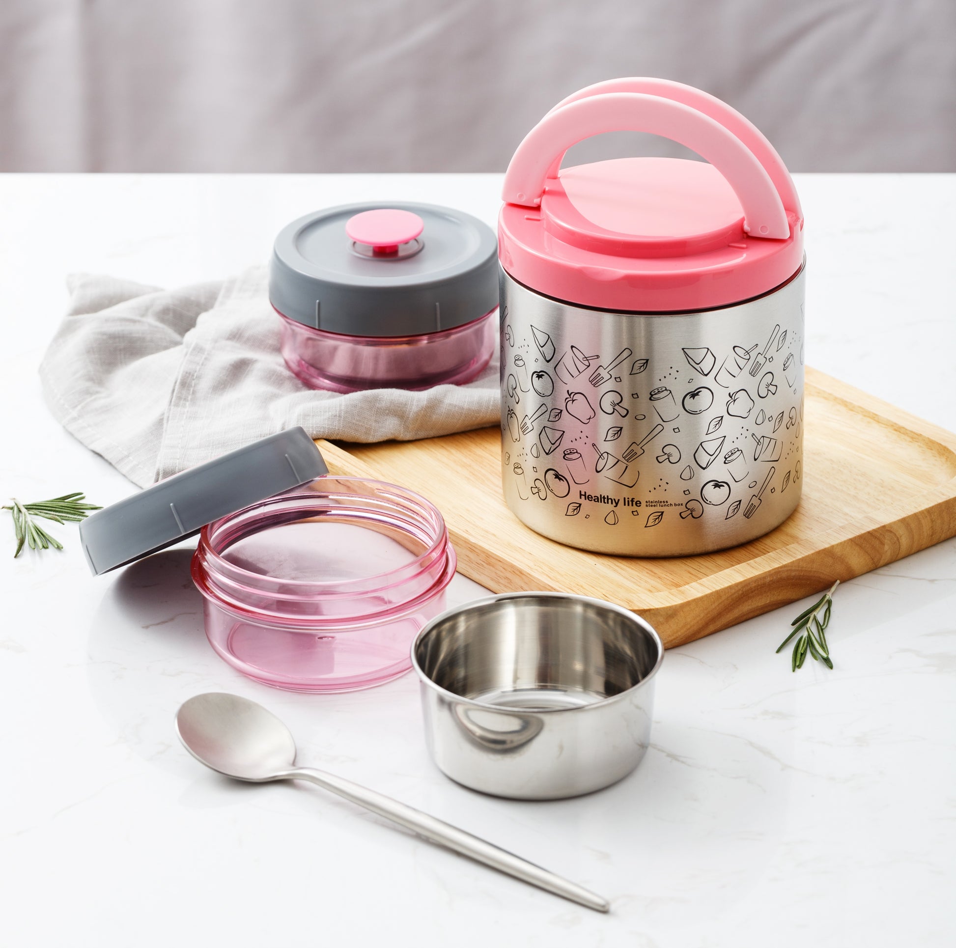 650ml 18/8 Stainless Steel Lunch box Vacuum Insulated Food